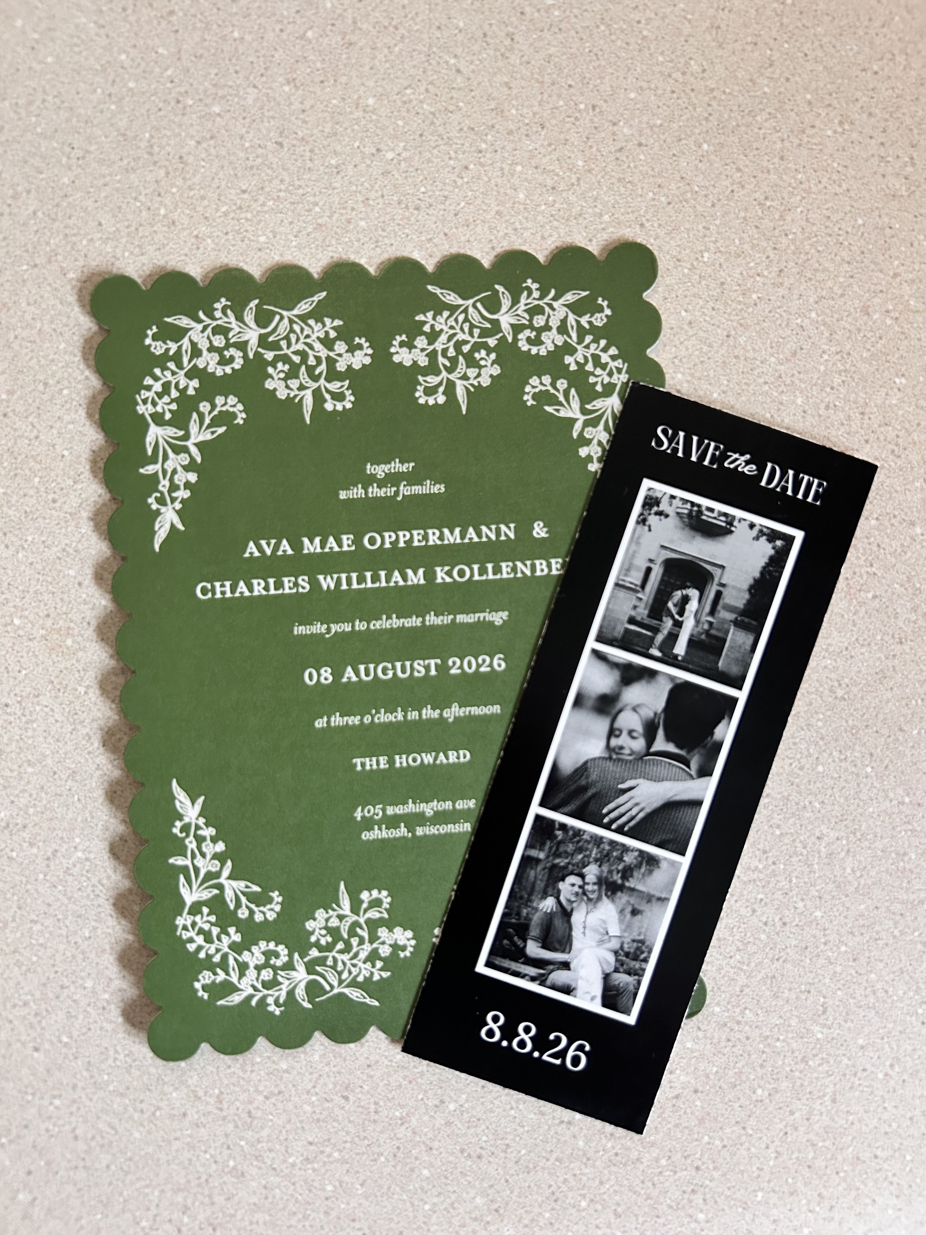 Wedding invitation suite