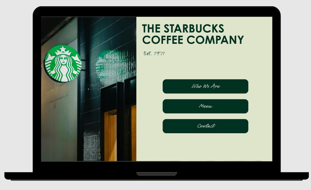 Starbucks spring promo website shown on a laptop